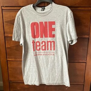 District Men's Indiana University T-Shirt - Large - Gray